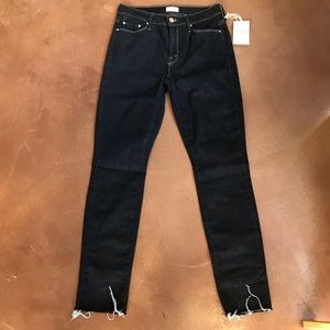 Mother Looker Ankle Fray Jeans